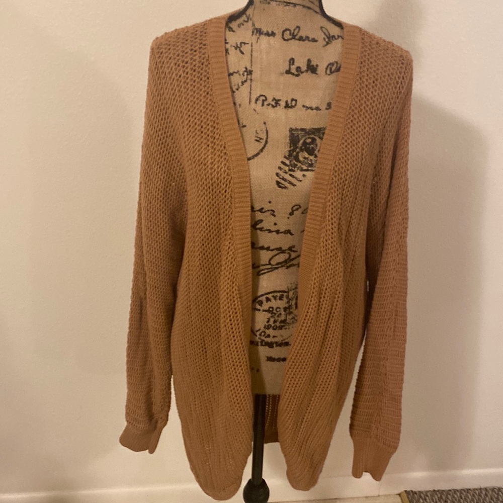 Khaki batwing cardigan